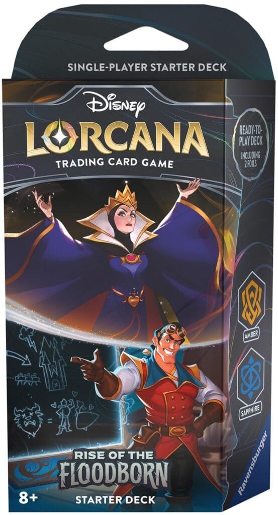 lorcana rise of the floodborn amber sapphire starter deck eng