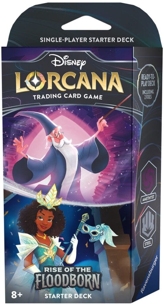 lorcana rise of the floodborn amethyst steel starter deck eng